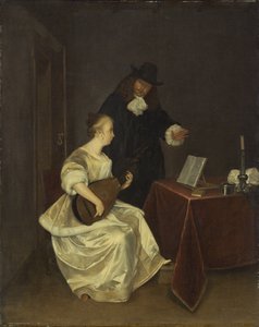 La lección de música, c.1670